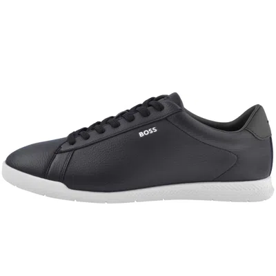Hugo Boss Boss Nitan Trainers Dark Blue In Black