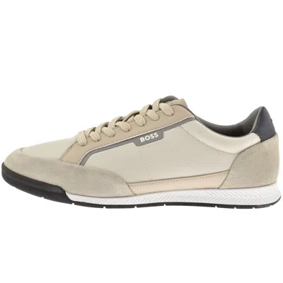 Hugo Boss Boss Nitan Trainers Medium Beige In Multi
