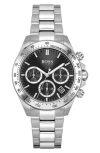 Hugo Boss Boss Novia Chronograph Bracelet Watch, 38mm In Black