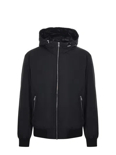 Hugo Boss Boss Nylon Down Jacket In Black