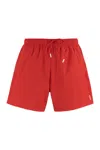 Hugo Boss Boss Nylon Swim Shorts In Red