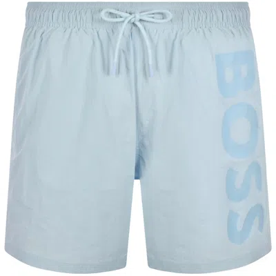 Hugo Boss Boss Octopus Swim Shorts Light Blue