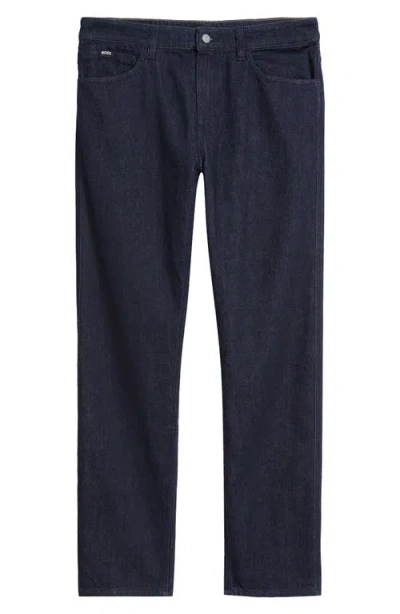 Hugo Boss Boss Ogden Straight Leg Jeans In Blue