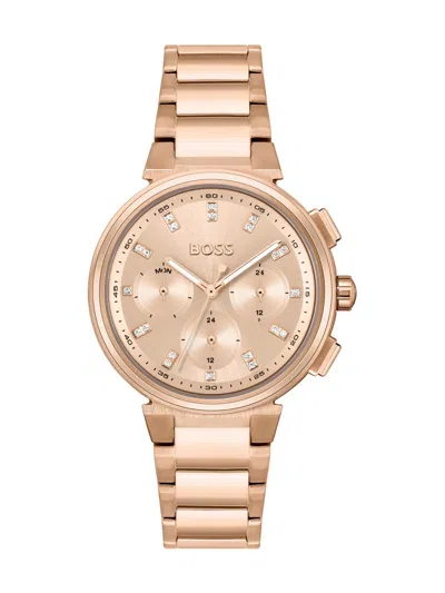 Hugo Boss Boss One 38mm Quartz Watch In Purple