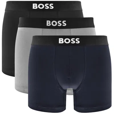 Hugo Boss Boss One Underwear 3 Pack Boxer Briefs In Black