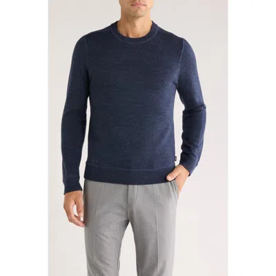 Hugo Boss Boss Onore Virgin Wool Sweater In Blue