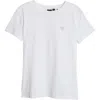 Hugo Boss Boss Orange Crystal Cotton T-shirt In Natural