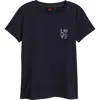 Hugo Boss Boss Orange Crystal Cotton T-shirt In Sky Captain
