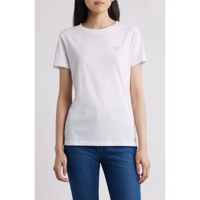 Hugo Boss Boss Orange Crystal Cotton T-shirt In White