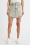 Hugo Boss Boss Orange Curved Hem Denim Skirt