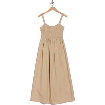 Hugo Boss Boss Orange Dalza Cotton Dress In Brown