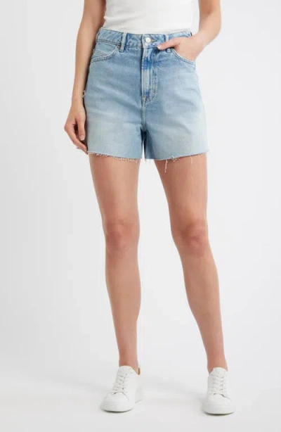 Hugo Boss Boss Orange Denim Shorts In Blue