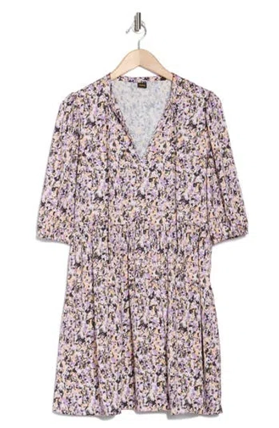 Hugo Boss Boss Orange Dorena Balloon Sleeve Dress In Multi