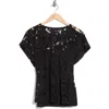 Hugo Boss Boss Orange Ebasi Floral Top In Black