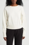 Hugo Boss Boss Orange Elay Rhinestone Sweatshirt In White