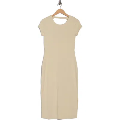 Hugo Boss Boss Orange Elira Short Sleeve Sheath Dress In Neutral