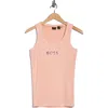 Hugo Boss Boss Orange Ematite Embellished Tank Top In Metallic