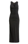 Hugo Boss Boss Orange Emberla Ruched Stretch Jersey Dress