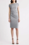 Hugo Boss Boss Orange Enila Pleated Stretch Recycled Cotton Blend Dress
