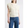 Hugo Boss Relaxed-fit Sleeveless Top In Structured Italian Yarn In Neutral