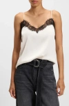 Hugo Boss Boss Orange Ilessy Eyelash Lace Camisole In White