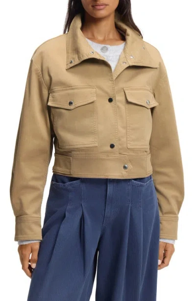 Hugo Boss Boss Orange Jacelia Crop Jacket In Brown