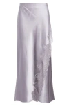 Hugo Boss Boss Orange Lace Trim Midi Skirt In Pink