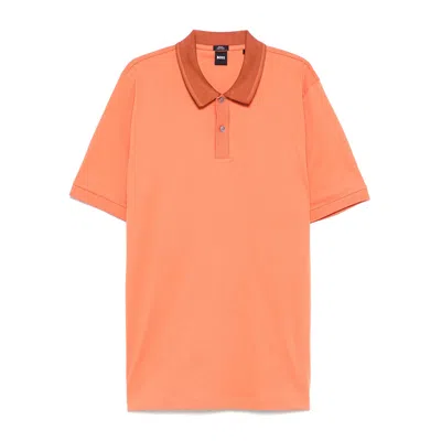 HUGO BOSS BOSS ORANGE POLO SHIRTS MEN