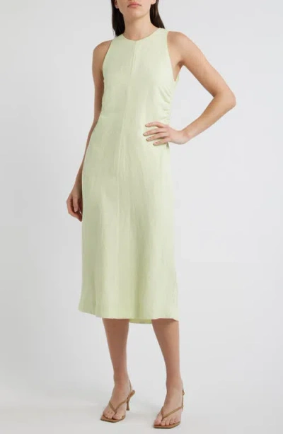 Hugo Boss Boss Orange Sleeveless Midi Dress In Green