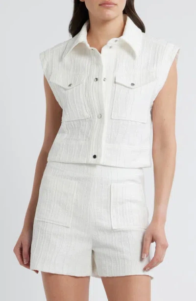 Hugo Boss Boss Orange Sleeveless Vest In White
