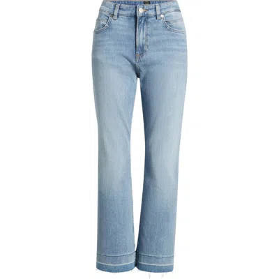 Hugo Boss Boss Orange Soft Kick Flare Jeans In Blue