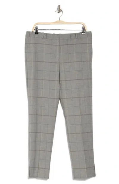 Hugo Boss Boss Orange Tachy Windowpane Tapered Leg Pants In Melange Windowpane