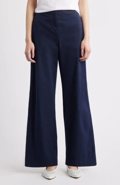Hugo Boss Boss Orange Tahilone Stretch Cotton Pants In Blue
