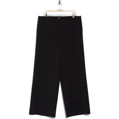 Hugo Boss Boss Orange Tiwi High Waist Pants In Black