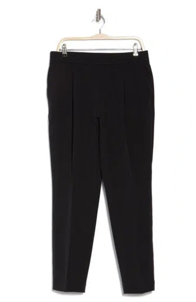 Hugo Boss Boss Orange Tojo Front Pleat Tapered Pants In Black