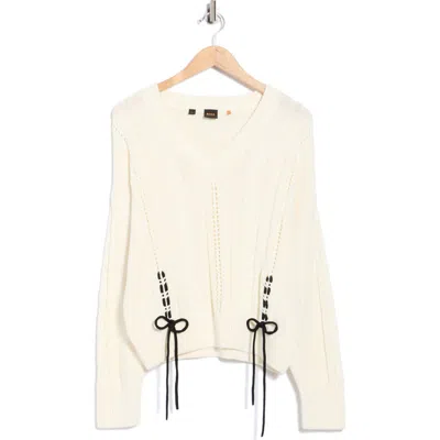 Hugo Boss Boss Orange V-neck Pullover Sweater In Multi