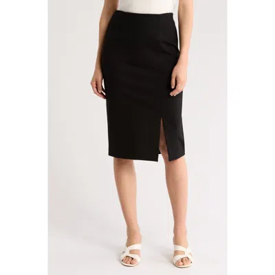 Hugo Boss Boss Orange Vaguette Pencil Skirt In Black