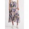 Hugo Boss Boss Orange Vlissole Pleated Midi Skirt In Multi