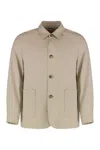 Hugo Boss Boss Overshirt With Buttons In Beige