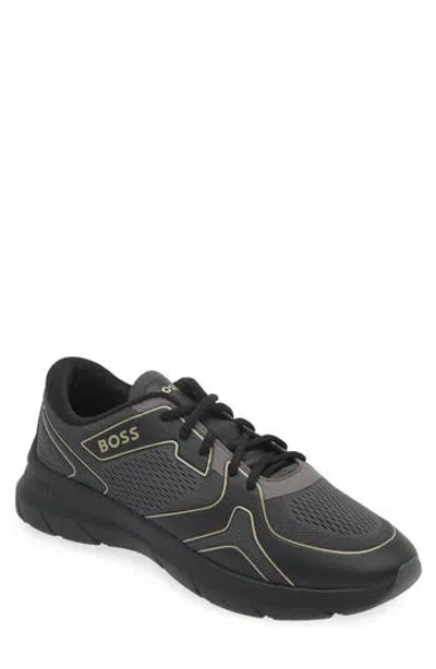 Hugo Boss Boss Owen Runn Empr Sneaker In Black