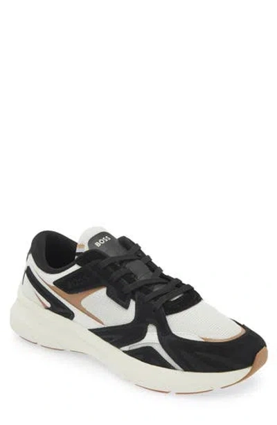 Hugo Boss Boss Owen Runn Sneaker In Charcoal