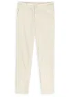 Hugo Boss Boss P-genius Tapered Cotton-blend Trousers In Neutral