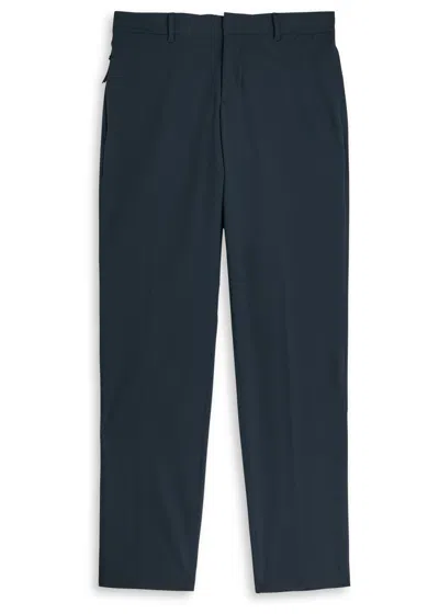 Hugo Boss Boss P-genius Tapered Twill Trousers In Blue
