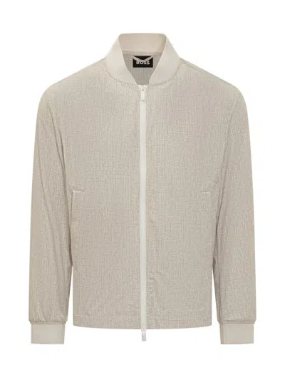 Hugo Boss Boss P-hanry-bmp Jacket In Neutral
