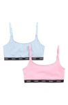 Hugo Boss Boss Pack Of 2 Assorted Twin Bralettes In Pink