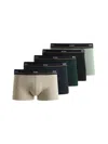 Hugo Boss Five-pack Of Stretch-cotton Trunks With Logo Waistbands