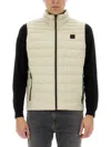 Hugo Boss Boss Padded Vest In Beige