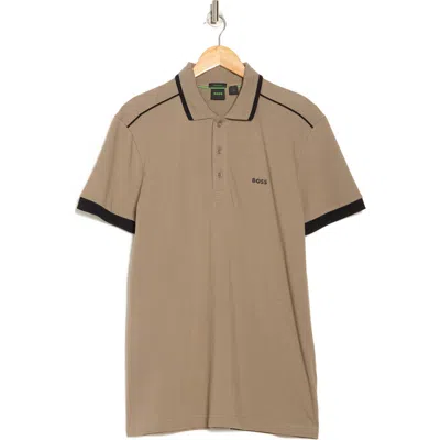 Hugo Boss Boss Paddy 1 Cotton Polo In Green