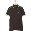 Hugo Boss Boss Paddy 1 Cotton Polo In Gray