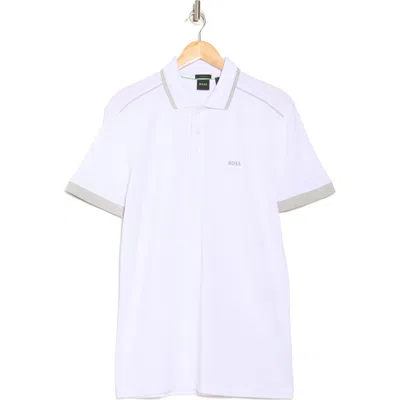 Hugo Boss Boss Paddy 1 Cotton Polo In White